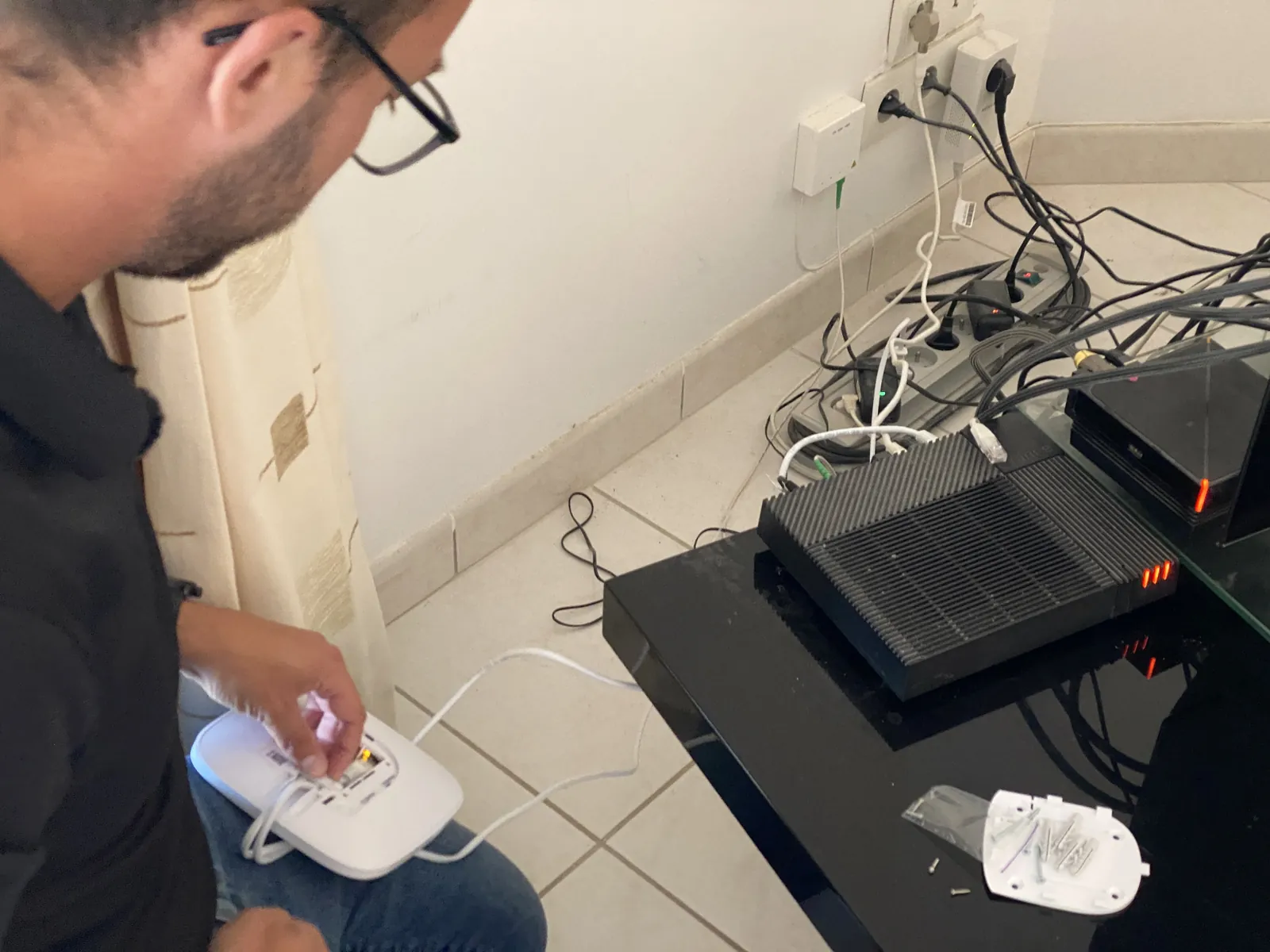 Nicolas Thomas en intervention technique Axton Sécurité